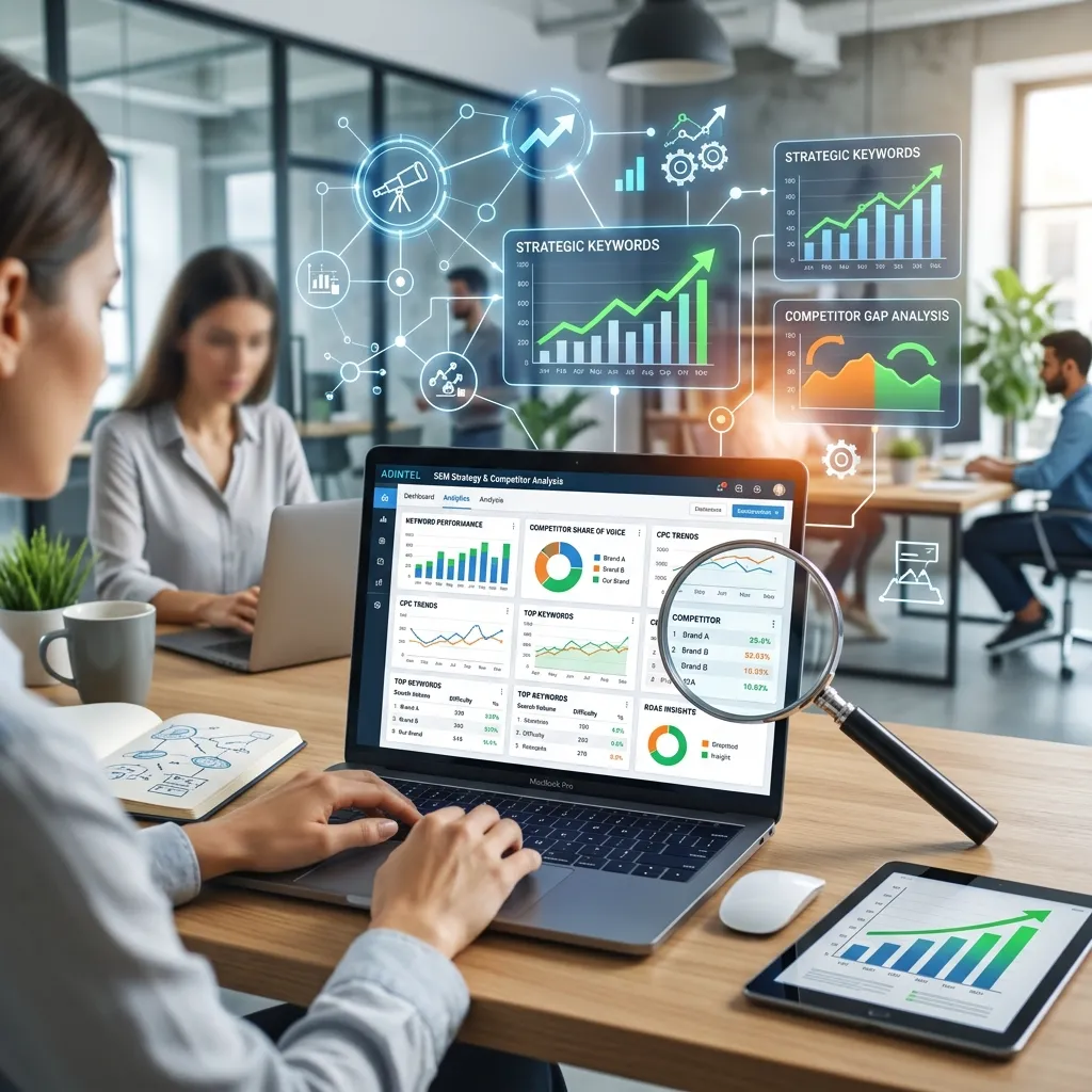 Optimized landing page with conversion analytics, heatmaps, and A/B testing performance reports.