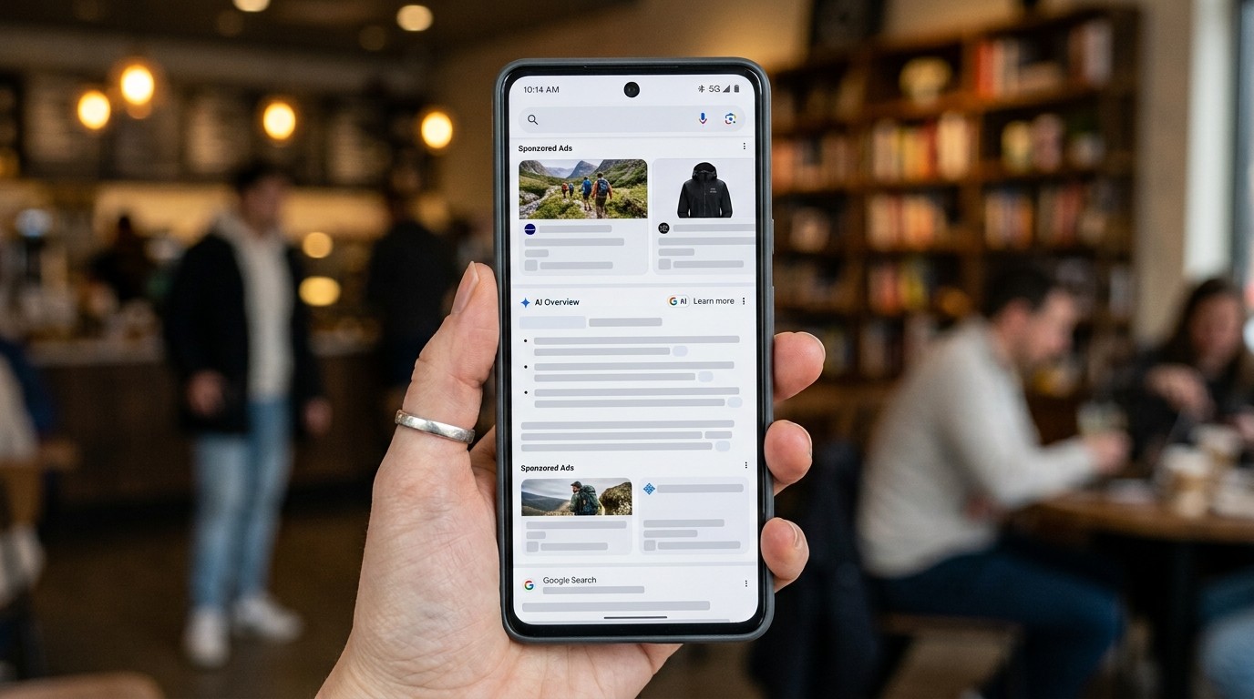Ads Above and Below AI Overviews