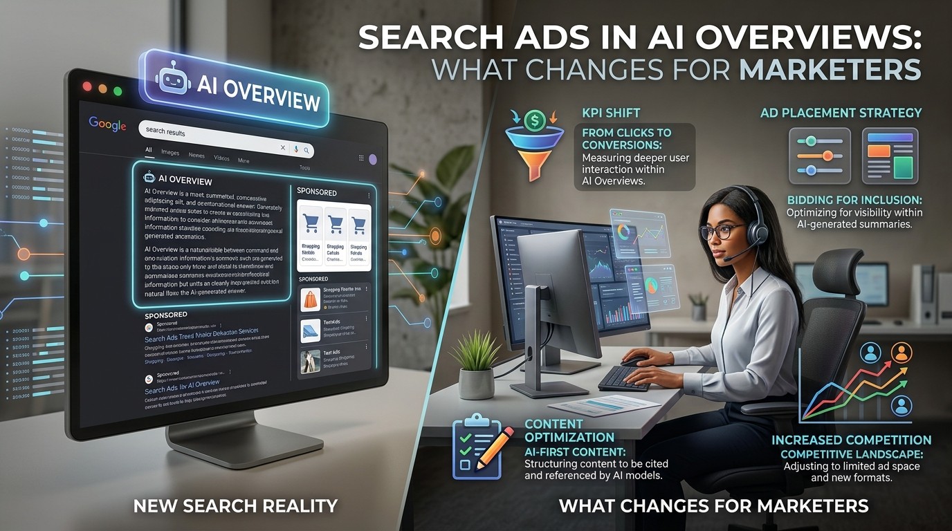 Search Ads in AI Overviews : What Changes for Marketers