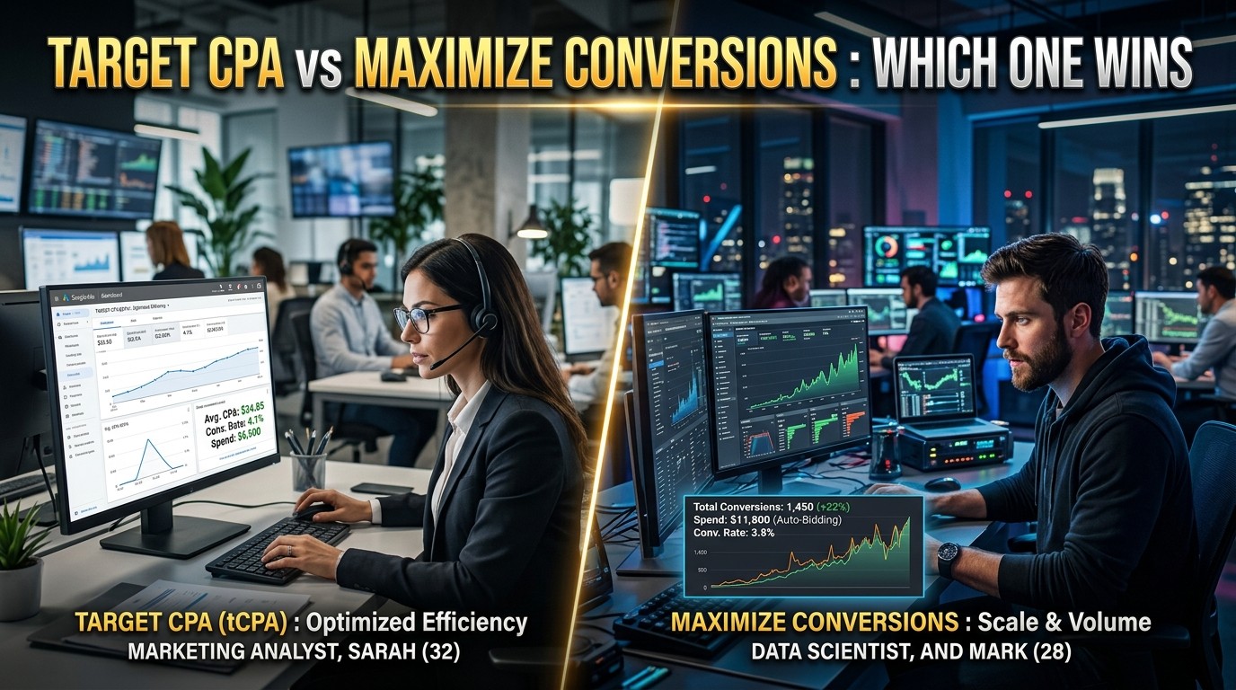 Target CPA vs Maximize Conversions : Which One Wins